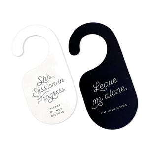 Personalized Door Hanger: Custom Do Not Disturb Sign, In Session