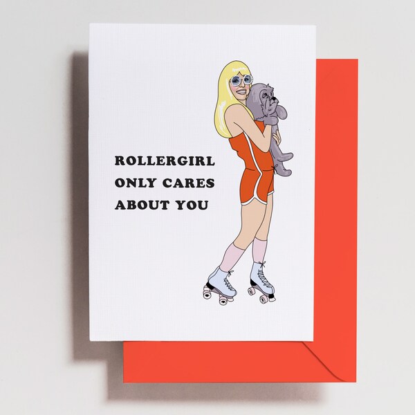 Bethenny Frankel Card - Rhony Card - Rollergirl - happy birthday - bridemaid - greeting card - bravo - gift