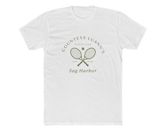 Countess Luann's Tennis Club Sag Harbor Tee | Bravo TV Gift | Merch | Reality TV | Pop Culture | Real Housewives