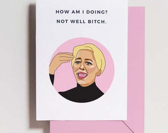 Real Housewives Card: Funny Dorinda RHONY Greeting Card