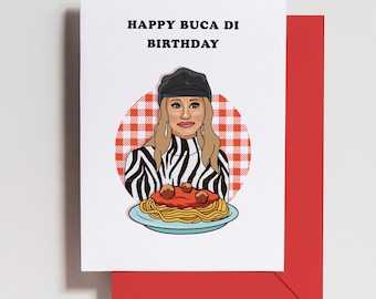 Dorit Kemsley Buca Di Birthday Card - Real Housewives Bravo Card