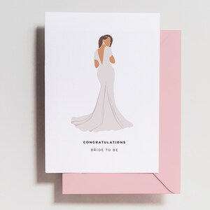 Carte de mariage pour couple - Carte de douche nuptiale - Fiancés - Carte pour la future mariée - Fiançailles - Attelé - Cadeau - Acclamations - Carte de vœux - Mme