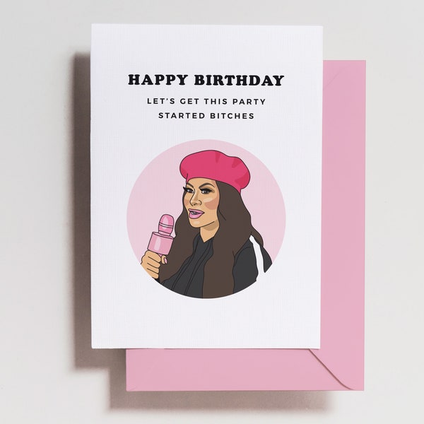 Rhoslc Card - Bravo Birthday Card - Jen Shah - Salt Lake City - Bravo Gift - Funny Birthday Card