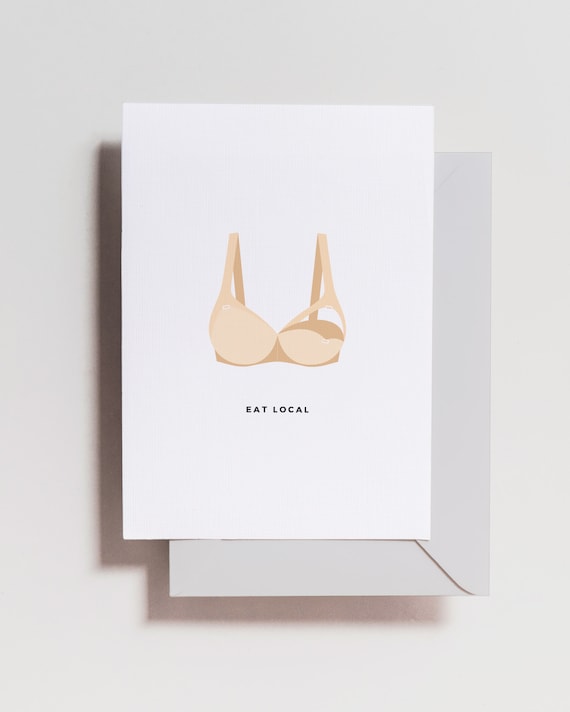 Funny Baby Shower Card: Eat Local New Mom Nursing Card