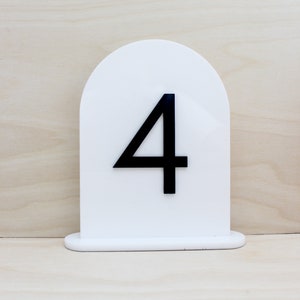 Acrylic Table Numbers Arch Wedding Sign Centerpieces Luxury Decorations Custom Wedding Table Number Wedding Sign Stand Set image 7