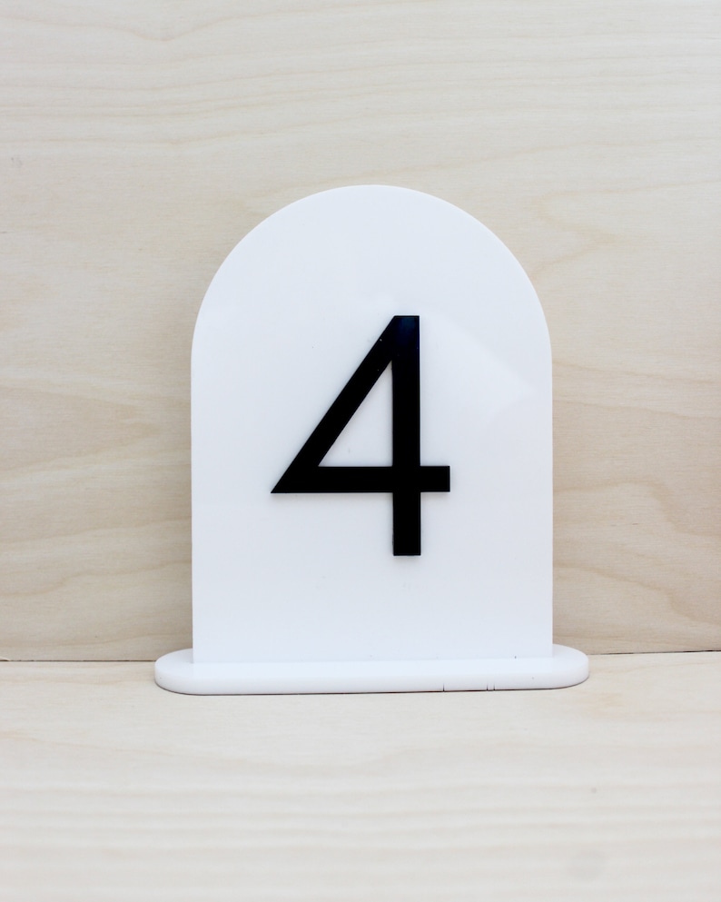 Acrylic Table Numbers Arch Wedding Sign Centerpieces Luxury Decorations Custom Wedding Table Number Wedding Sign Stand Set image 7