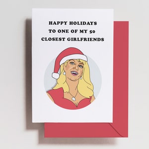 Ramona Singer Card - Rhony Card - Joyeuses Fêtes - Une de mes 50 copines les plus proches - Noël - carte de vœux - bravo - cadeau
