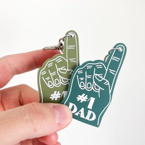Father's Day Keychain, Father's Day Gift, #1 Dad, Gift for Dad, Gift for Papa, Gift for Grandpa, Gift for Uncle, Daddy image 3