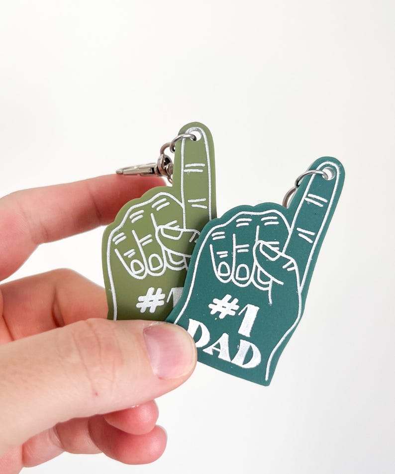Father's Day Keychain, Father's Day Gift, #1 Dad, Gift for Dad, Gift for Papa, Gift for Grandpa, Gift for Uncle, Daddy image 3