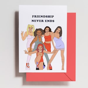 Spice Girls Card - Friendship - Miss You - 90s - Birthday Cards - Holiday - Friend - Quarantine Card- Survive  - Funny Birthday Card