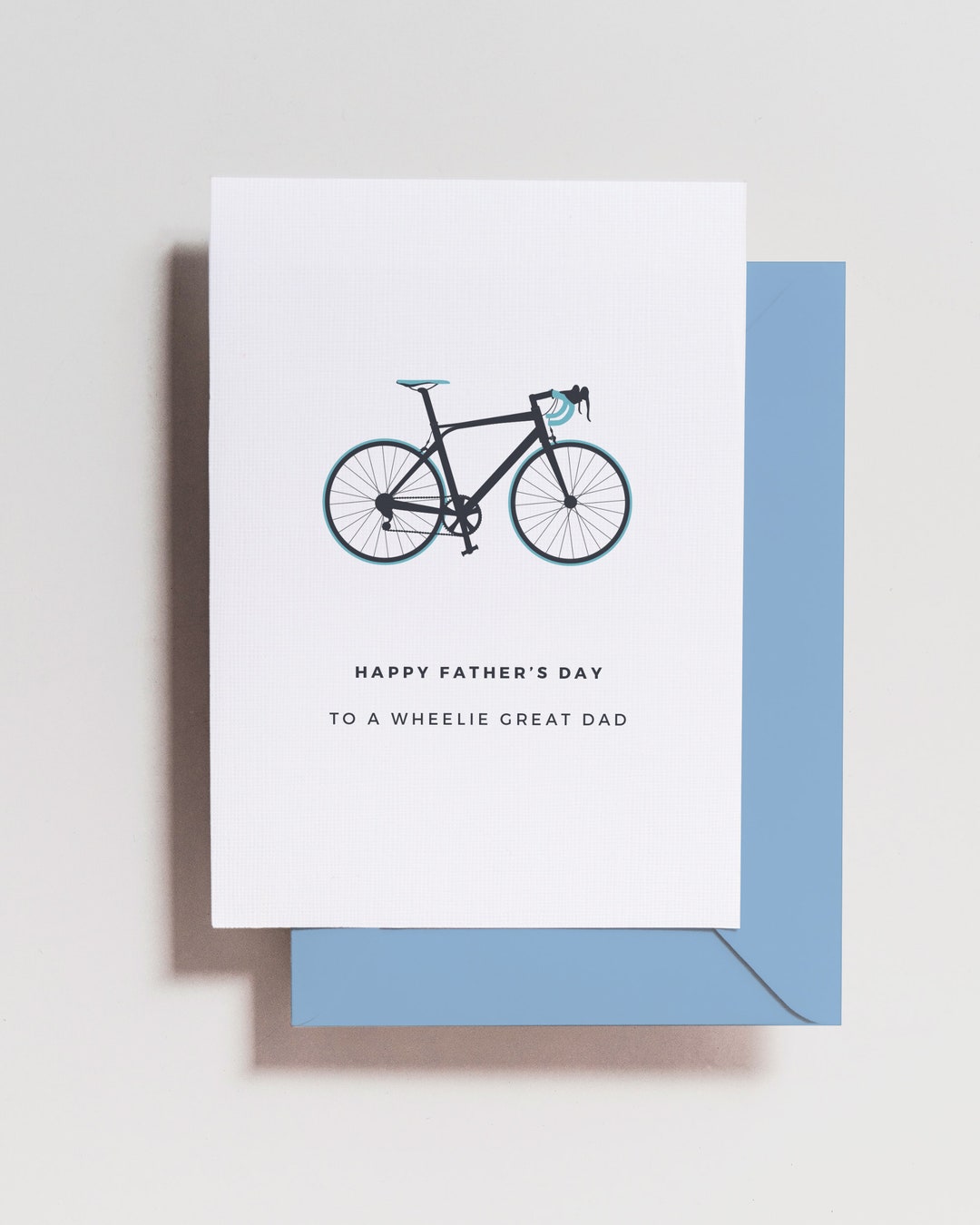 Funny Father's Day Card Bike Biker Mountain Bike Spin Cycle  Father's Day Bike Pun Card 
