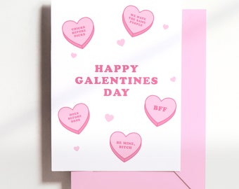 Galentine's Day Card - Quarantine Valentine - Anniversary - Funny - Valentine - Best Friend - Long Distance - Miss you