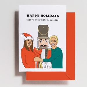 Bravo Christmas Card - Rhony Holiday Card - Bethenny + Dorinda Happy Holidays - S’mores and Whores - Noël - carte de vœux - cadeau