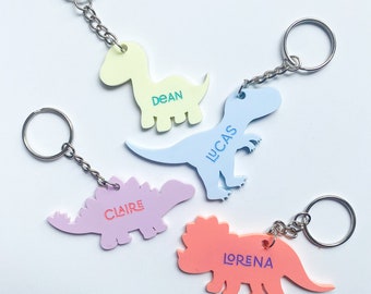 Dinosaur Name Keychain: Kid's Personalized Dino Gift