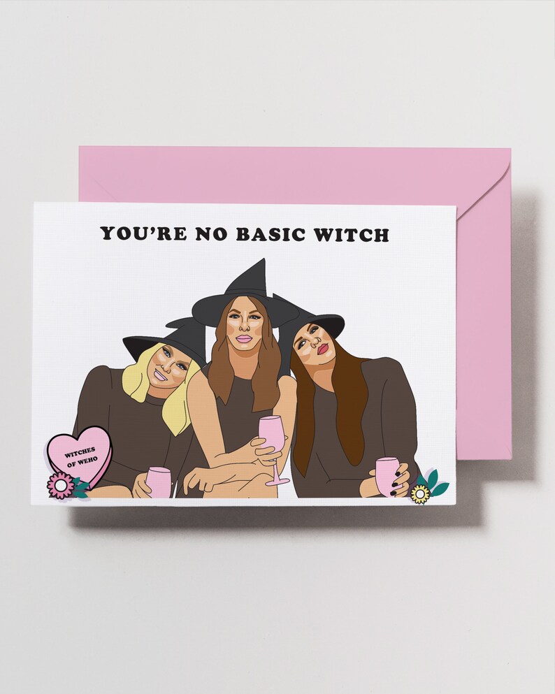 Witches of Weho Vanderpump Rules Card Bubba Card Bravo card Katie & Kristin Stassi Anniversary Birthday Card VPR image 1
