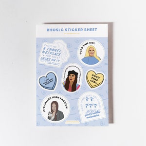 RHOSLC Bravo Sticker Pack - Real Housewives of Salt Lake City - Sticker Sheet Birthday Funny - Heather - Lisa - Meredith - Shah - Bravo Gift
