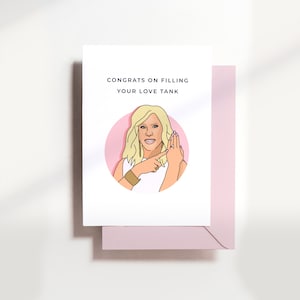 Vicki Gunvalson Wedding RHOC Card - Orange County Real Housewives - Carte Bravo - Carte de vœux - Amis - drôle d’amour - réservoir d’amour