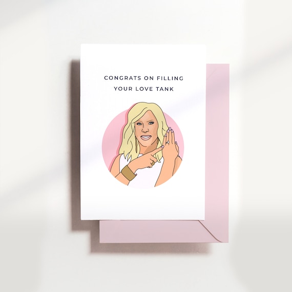 Buy Vicki Gunvalson Wedding RHOC Card Orange County Real Housewives Bravo  Card Greeting Card Friends Funny Love Love Tank Online in India 