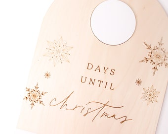 Christmas Countdown Board, Days Until Christmas, Reusable, Dry Erase, Wood, Custom, Kids, Santa, Mail, Xmas, 2023, Gift, Decor