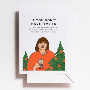 Carte de Noël Ina Garten - amitié - années 90 - cartes - vacances - ami - carte - carte de Noël drôle - jeu de cartes