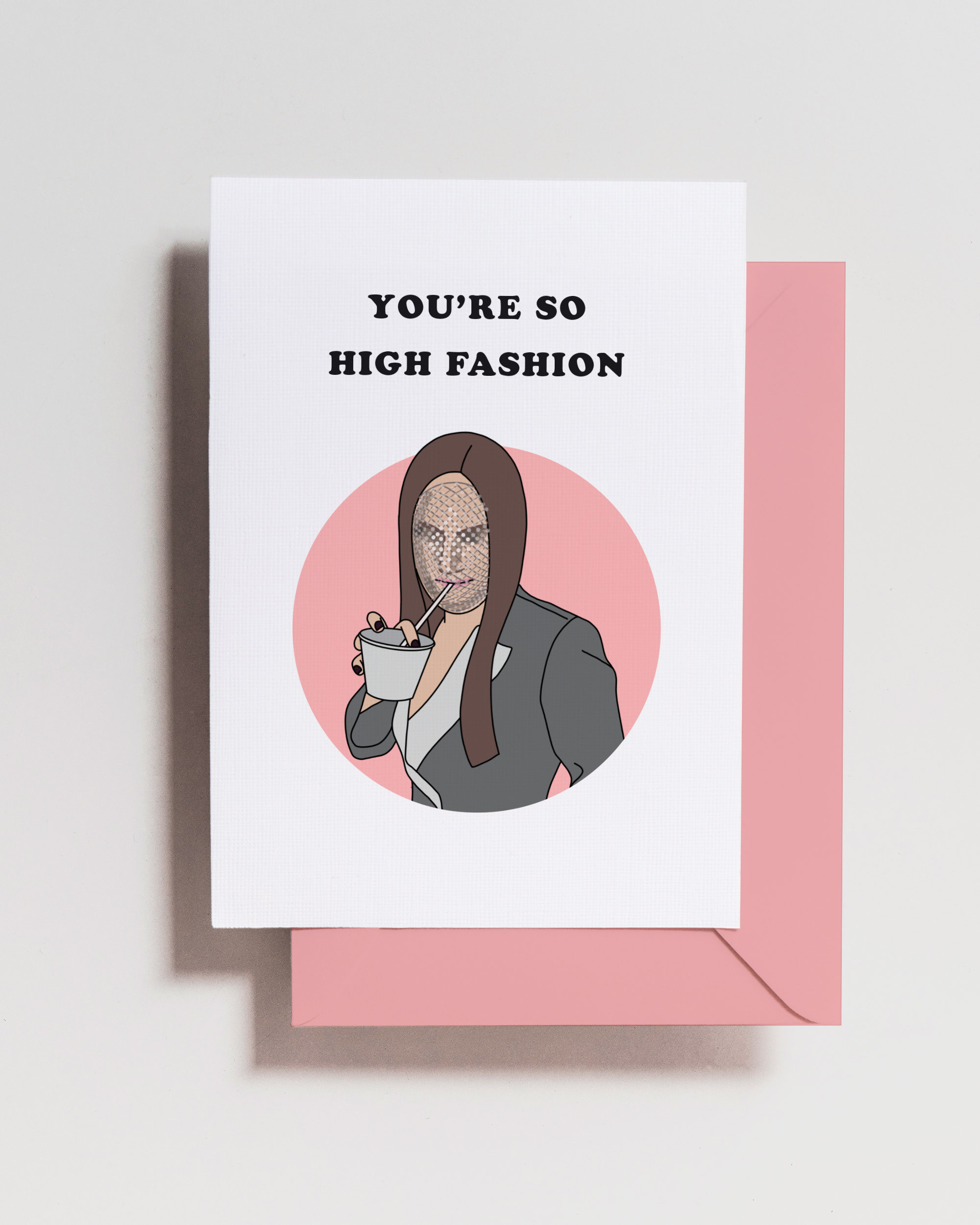 Rhoslc Card - Meredith Mask - Bravo Birthday Card - High Fashion - Meredith Marks - Salt Lake City - Bravo Gift - Funny Birthday Card