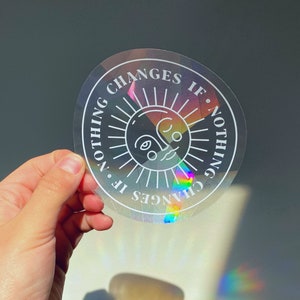 Rainbow Suncatcher - Suncatcher Sticker - Sun - Funny Sticker - Gift - Good Vibes - Rainbow Maker - Decal Window Decal - Window - TIKTOK