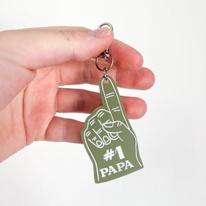 Father's Day Keychain, Father's Day Gift, #1 Dad, Gift for Dad, Gift for Papa, Gift for Grandpa, Gift for Uncle, Daddy image 6