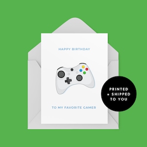 Carte d’anniversaire de joueur - XBOX - Jeux - Joyeux anniversaire