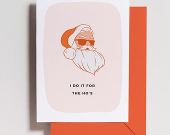 Funny Christmas Card - 2023 Merry Christmas - General - Bad Santa - Naughty - Holiday - For Kids - Mask Free - Christmas Card Pack - Set