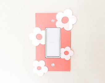 Daisy Switch Plate Cover - Light Switch Cover - Custom Switch Plate Cover