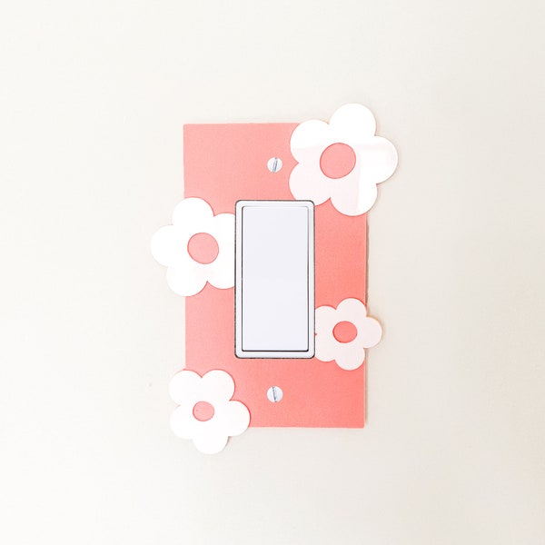Daisy Switch Plate Cover - Light Switch Cover - Custom Switch Plate Cover