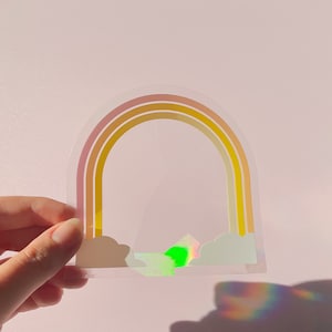 Suncatcher Sticker Rainbow Sun Catcher Sticker, Rainbow Maker, Light Catcher, Prism Rainbow Window Sticker, Window Decal