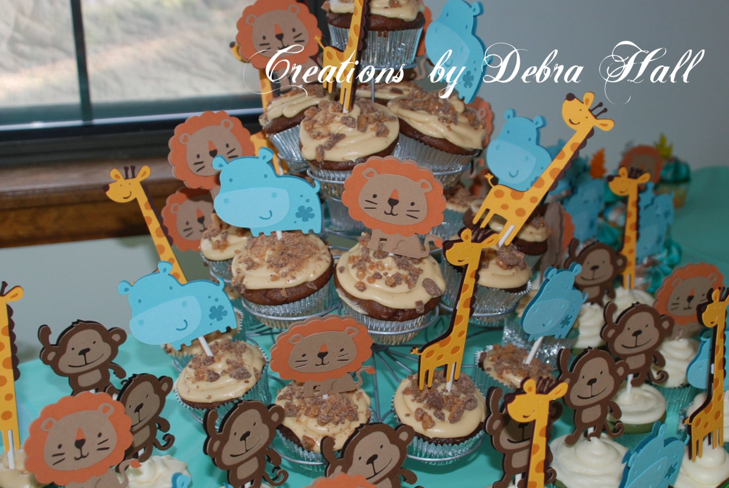Jungle Handmade Cupcake Toppers Etsy