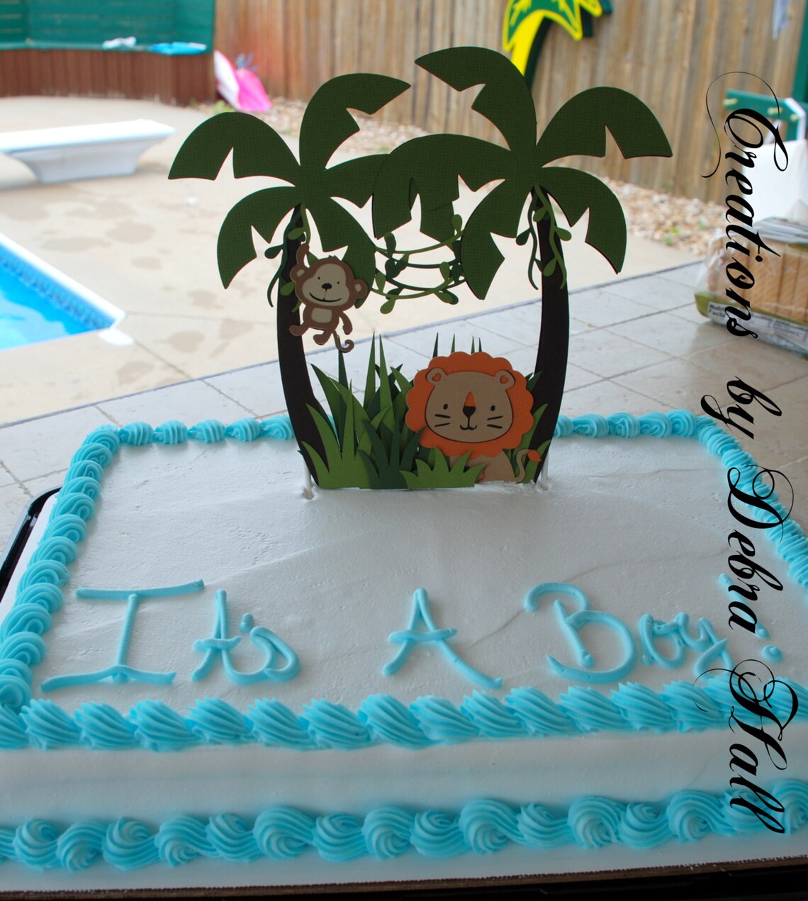 Handmade Jungle Theme Cake Topper Etsy