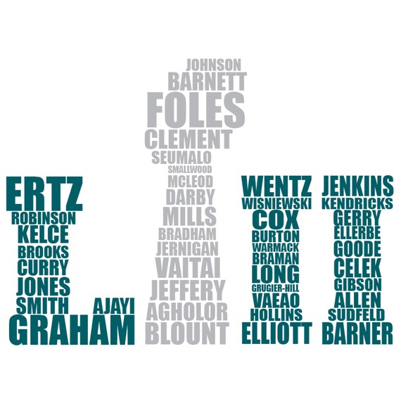 Philadelphia Eagles Super Bowl Champions Digital Download Etsy