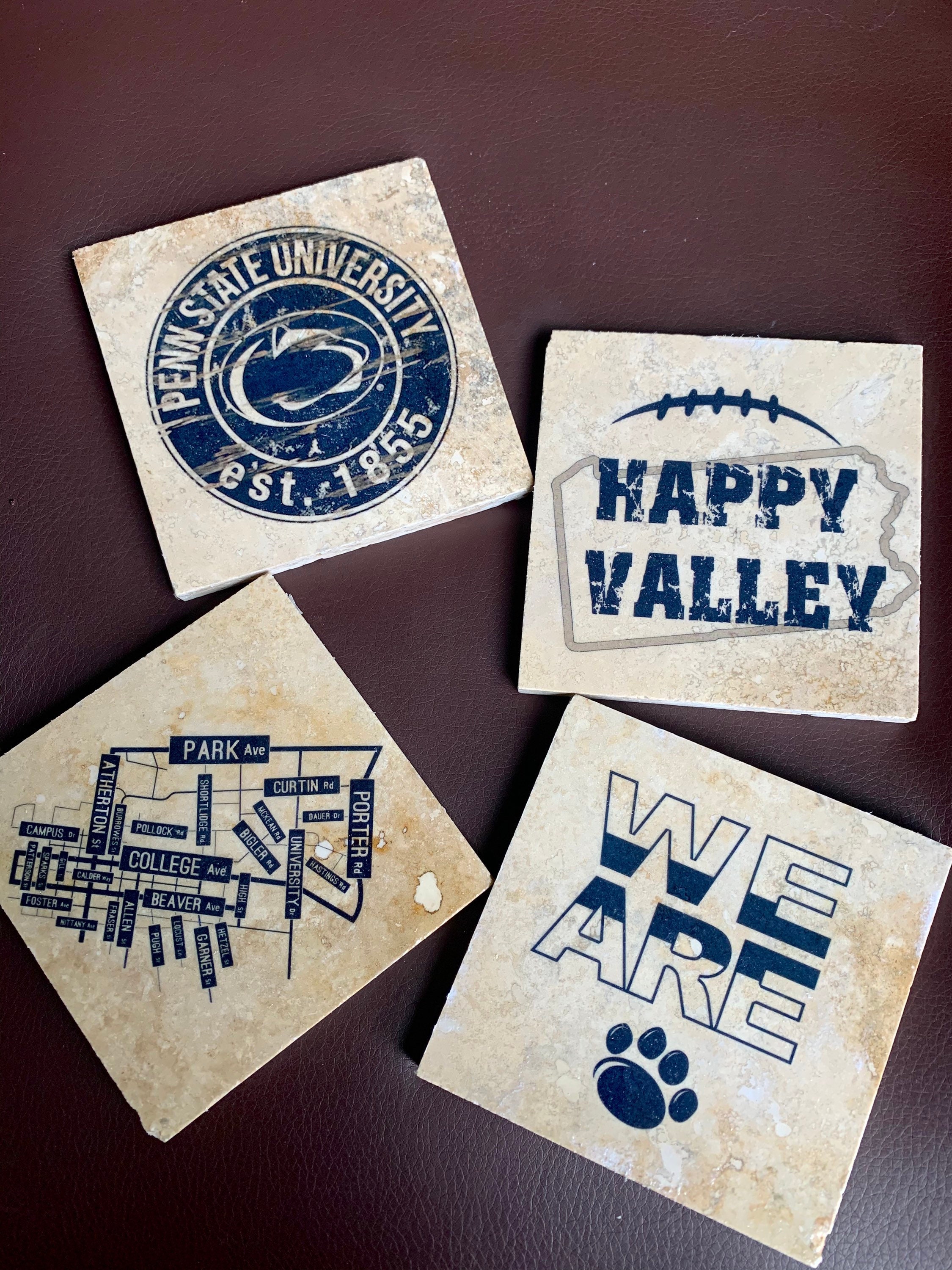Penn State Coasters Etsy