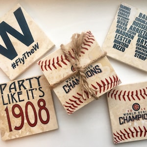 Chicago Cubs World Series Coaster Sets