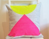 Egyptian Neon - Insert Included - Wildly comfortably throw cushion in neon pink and yellow, for your home.