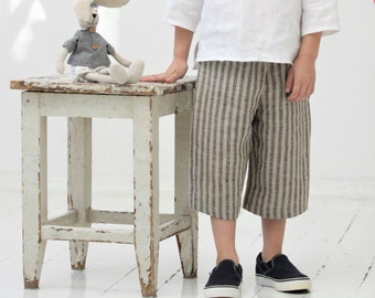 Boys Linen Pants Etsy