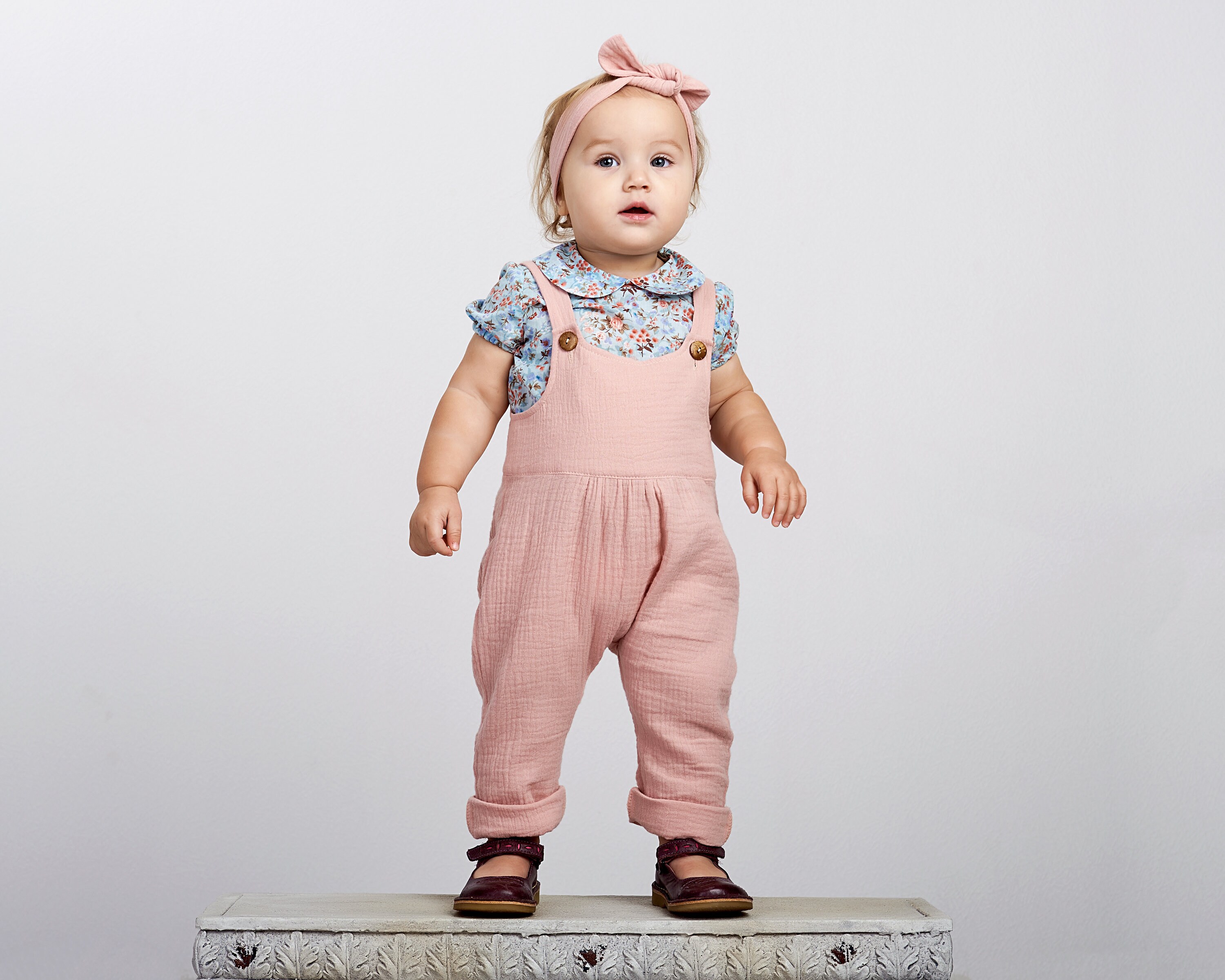 Baby girl romper Baby muslin romper Double gauze overall Baby Etsy