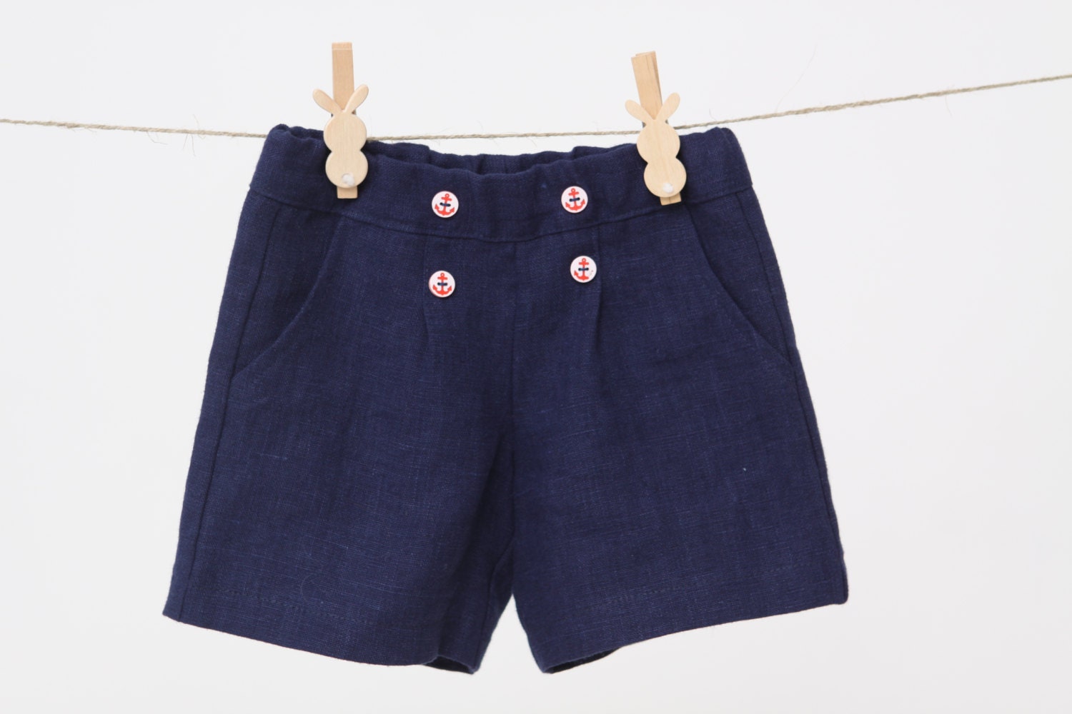Baby boy shorts Toddler boys pants Linen shorts Nautical party Etsy
