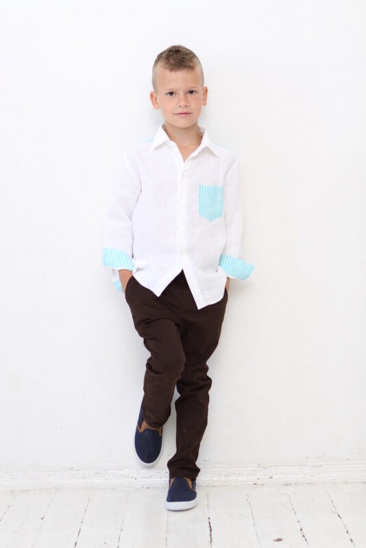 Boys dress shirt Toddler boy long sleeve white shirt Wedding Etsy