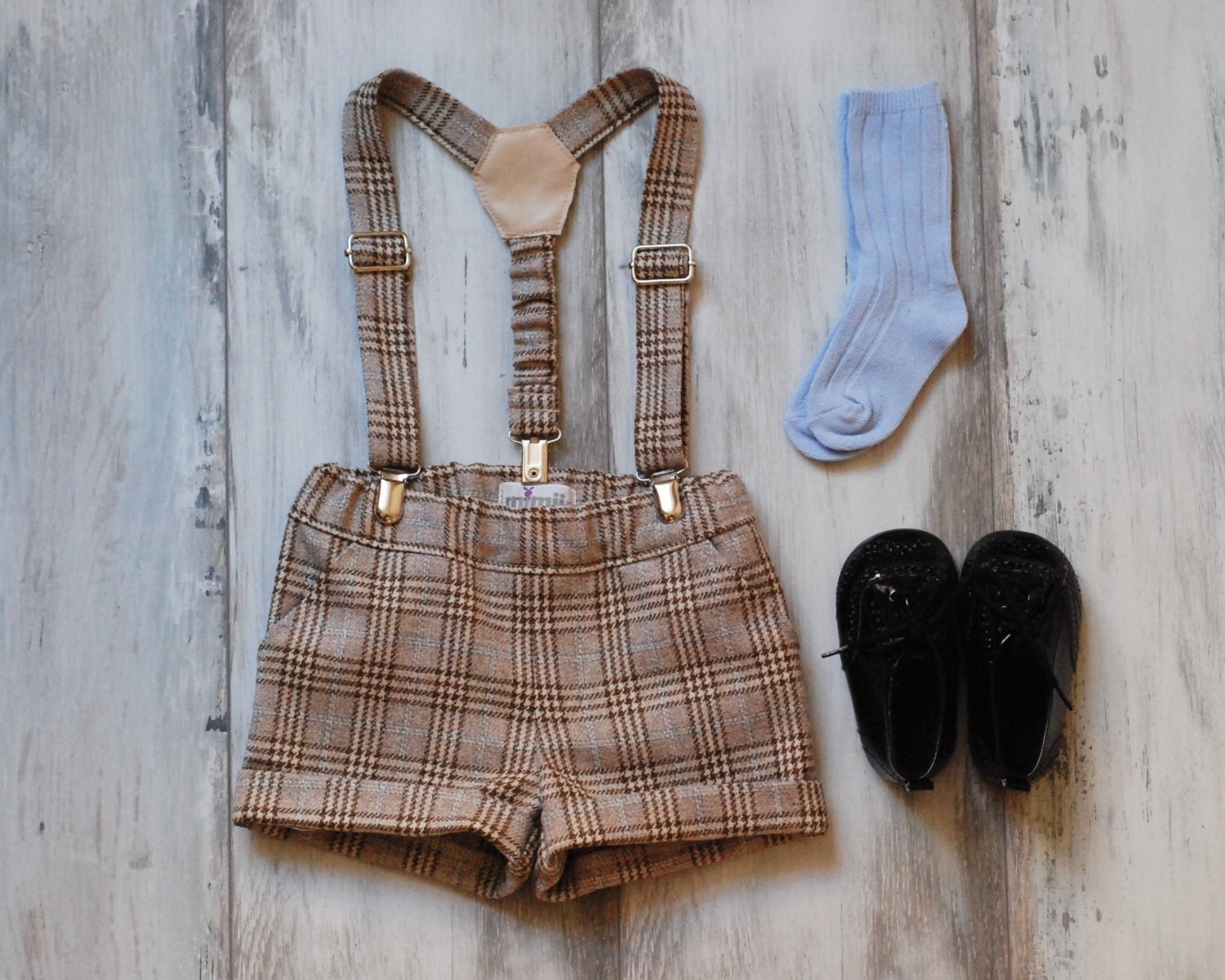 Baby boy wool shorts Toddler tweed shorts Baptism outfit Ring Etsy