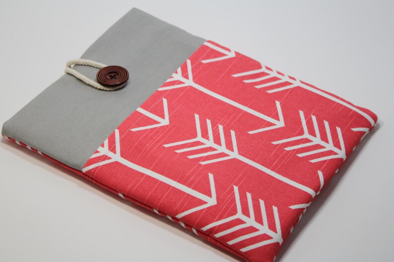 Coral Arrows New Macbook Pro Case 13 inch Laptop Sleeve Macbook Air 13 Case Mac book Pro Case Padded Handmade Fabric Laptop Cover