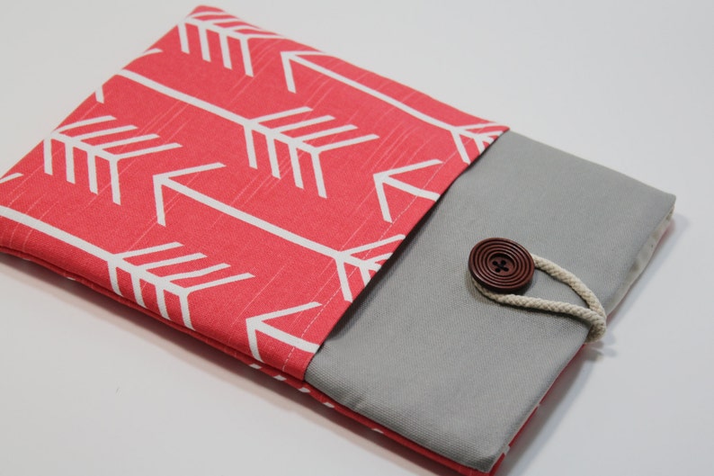 Coral Arrows New Macbook Pro Case 13 inch Laptop Sleeve Macbook Air 13 Case Mac book Pro Case Padded Handmade Fabric Laptop Cover