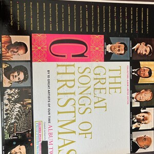 Vintage Christmas album with multiple artists “The Great songs of Christmas album two” vinyl record- Columbia special productions 1  vinyl