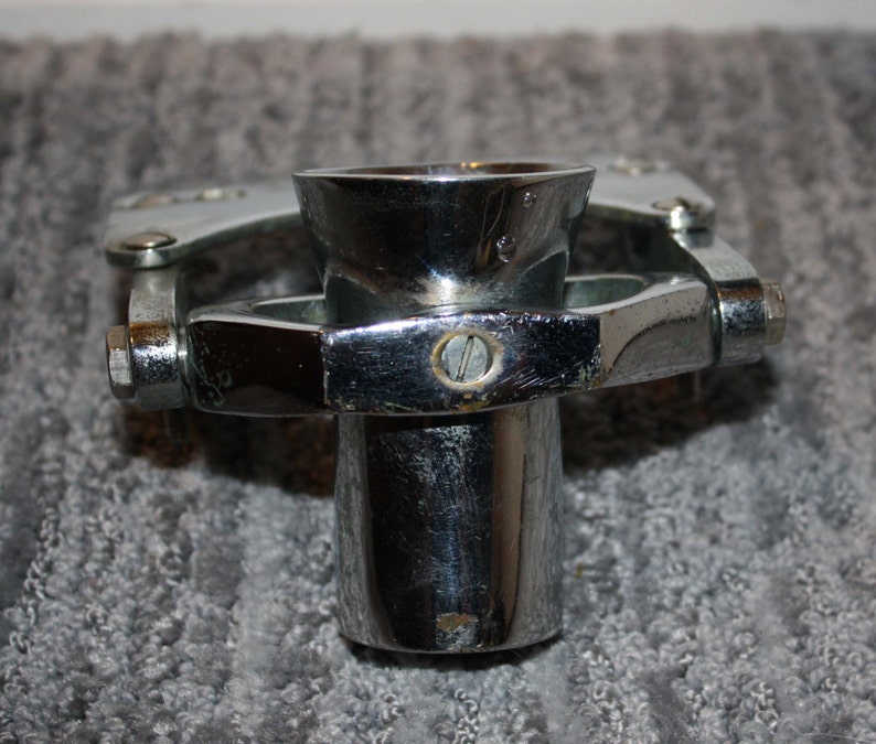 Vintage Brass Chrome Plated Fishing Rod Holder Etsy