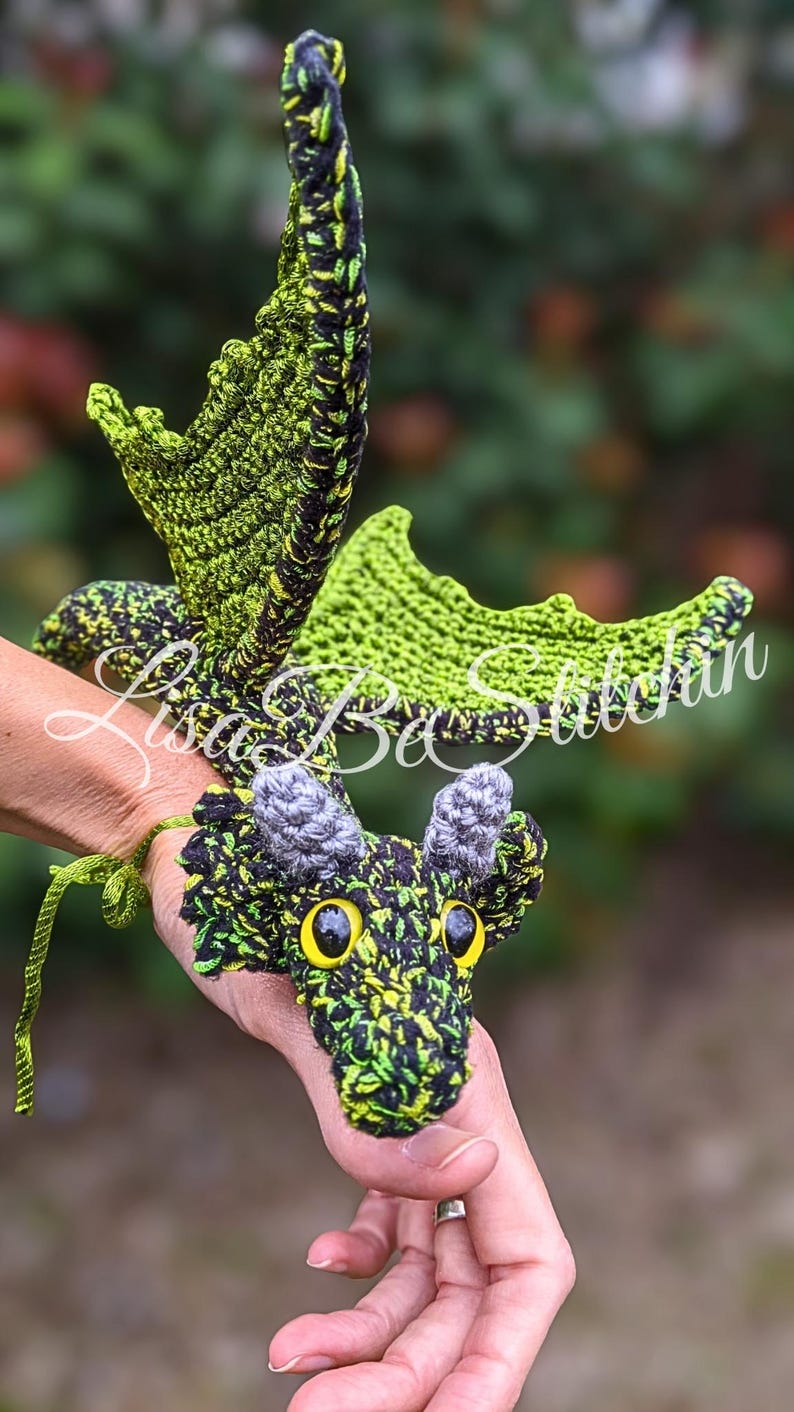 Wearable Pet Dragon crochet PATTERN image 10
