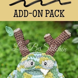 Woodland ADD-ON-pakket voor Big Mouth Monster of Bubble Butt Monster - haakpatroon