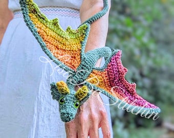 Wearable Wrap Dragon crochet PATTERN